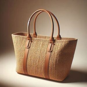 Woven Straw Beach Bag